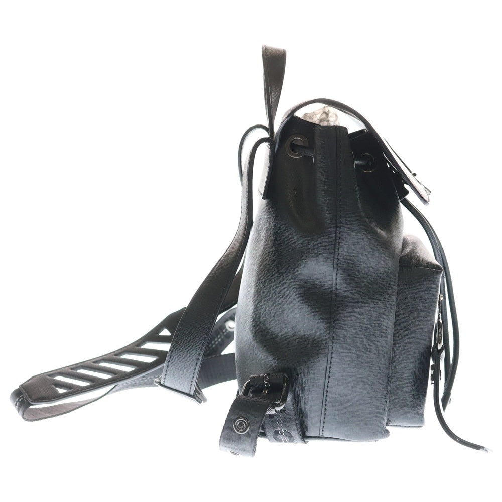 OFF-WHITE(オフホワイト) SMALL DIAGONAL BACKPACK スモール ダイアゴナル レザー バックパック リュック ブラック/ホワイト