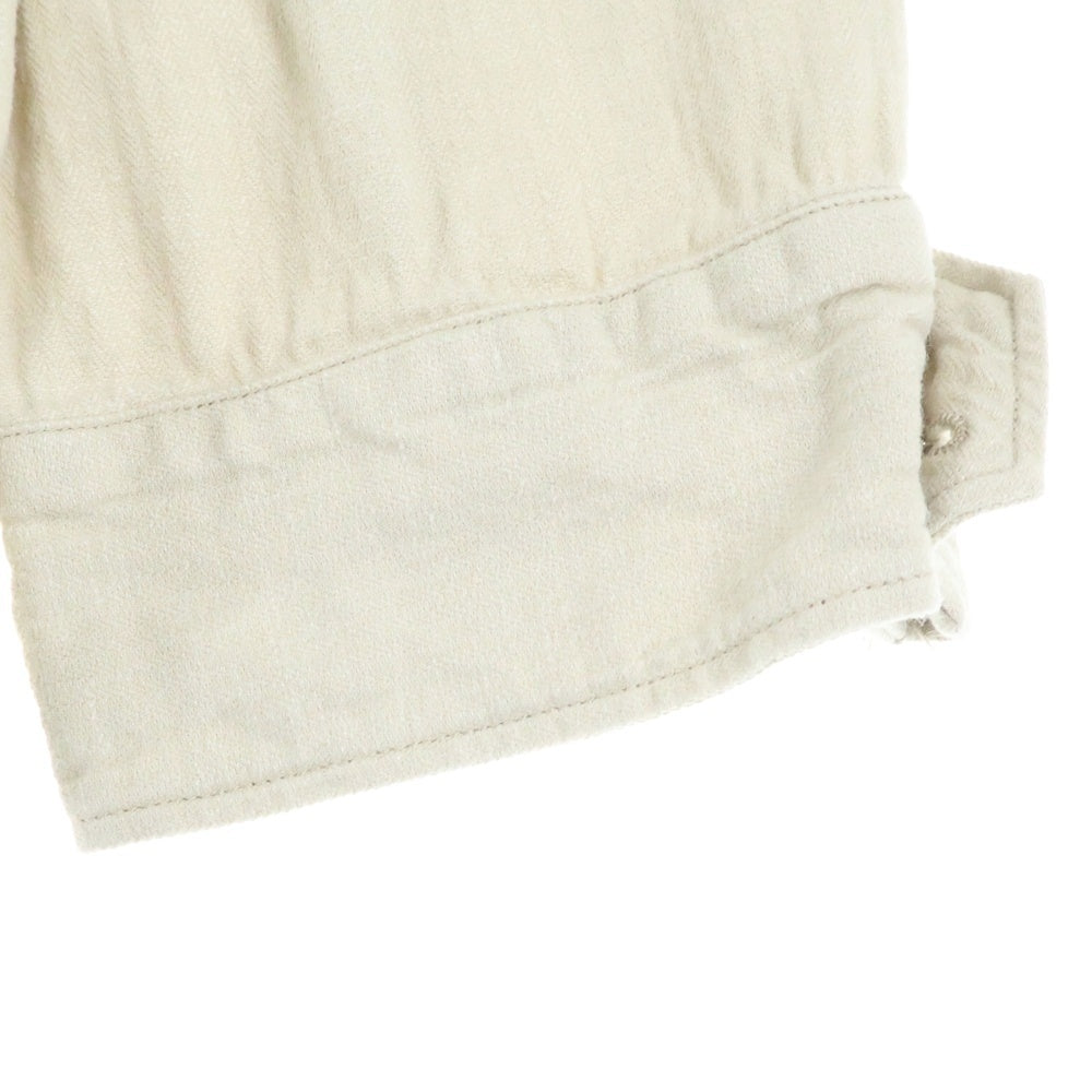 RRL(ダブルアールエル) 23SS × Ron Herman Cotton Linen Jacket ロンハーマン コットン リネンシャツ ジャケット アイボリー