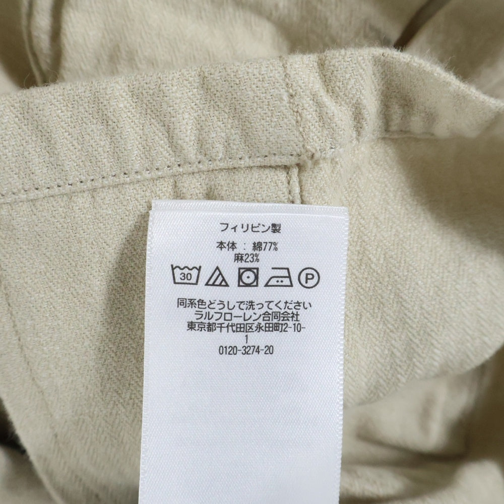 RRL(ダブルアールエル) 23SS × Ron Herman Cotton Linen Jacket ロンハーマン コットン リネンシャツ ジャケット アイボリー