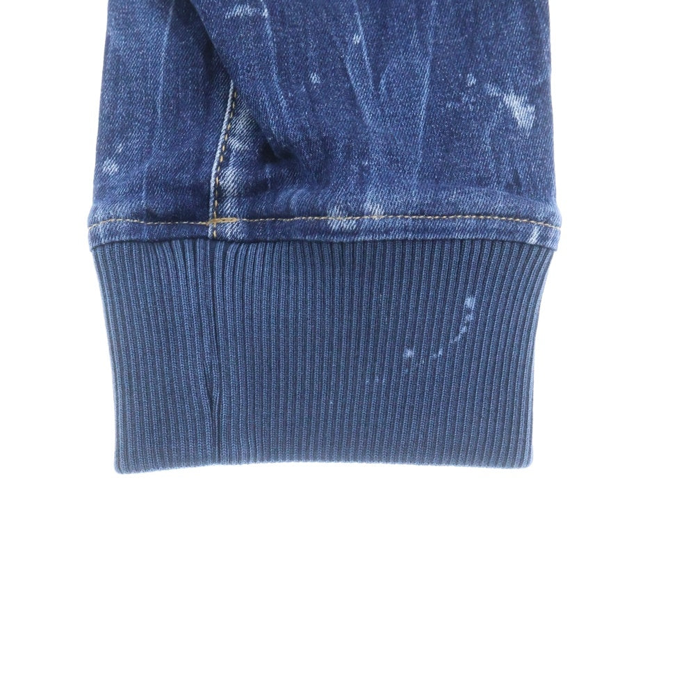 DSQUARED2(ディースクエアード) 24SS TRACK DENIM PANTS ダメージ加工 ジョガージーンズ デニムパンツ インディゴ S74KB0860