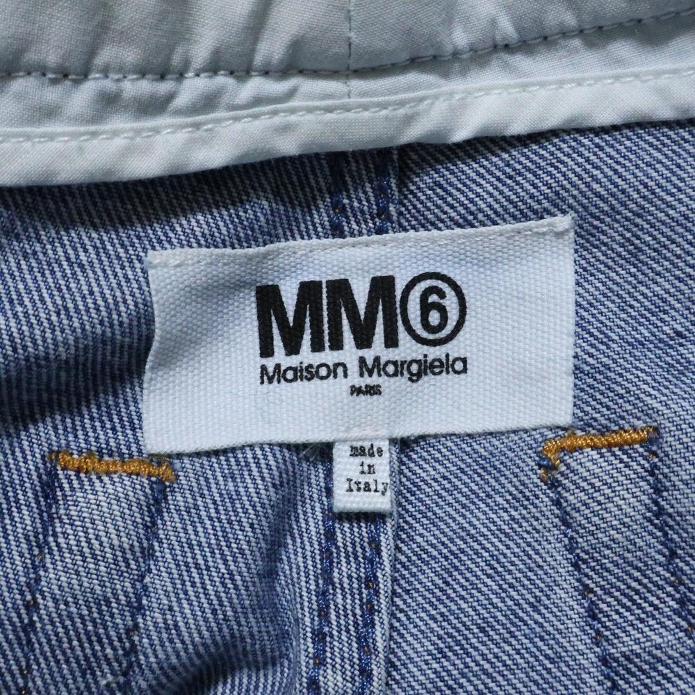 MM6 Maison Margiela(エムエムシックスメゾンマルジェラ) 22SS CARROT SHAPE WASHED DENIM JEANS キャロット シェイプ ウォッシュド デニム ジーンズ パンツ インディゴ S52LA0119 S30589