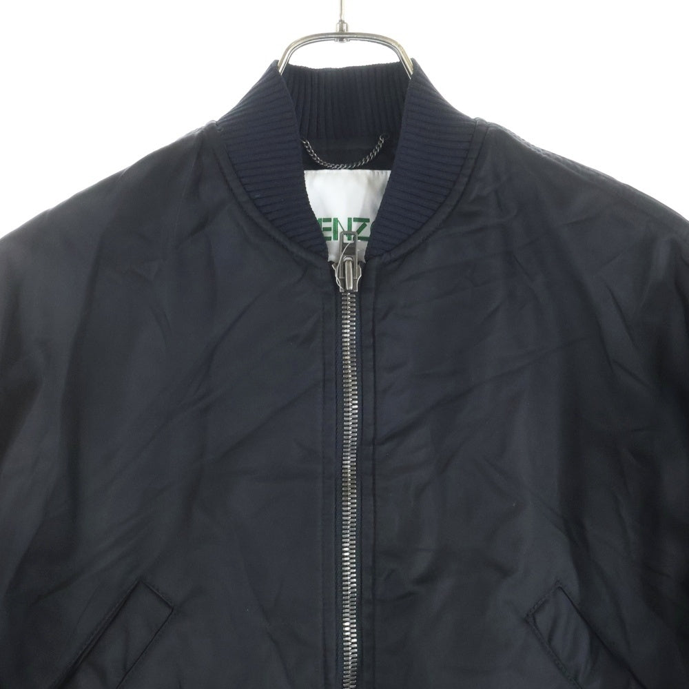 KENZO(ケンゾー) ロングフライト ジップアップ ナイロンジャケット ブラック F762MA1855AG レディース