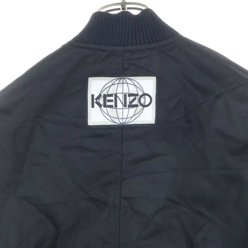 KENZO(ケンゾー) ロングフライト ジップアップ ナイロンジャケット ブラック F762MA1855AG レディース