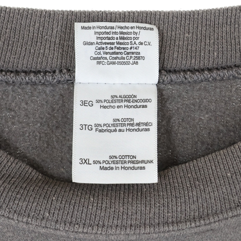 NO BRAND(ノーブランド) TITANS タイタンズ フロントプリント クルーネックスウェットトレーナー グレー