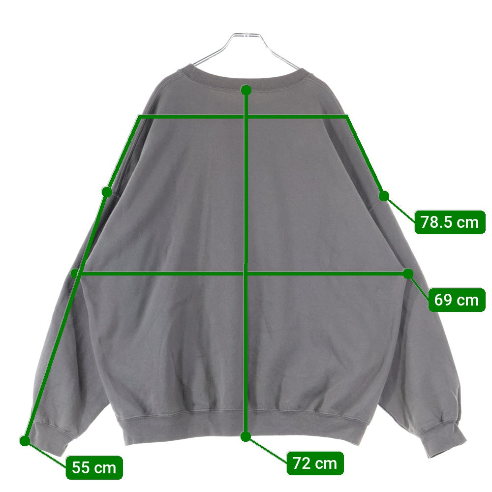 NO BRAND(ノーブランド) TITANS タイタンズ フロントプリント クルーネックスウェットトレーナー グレー