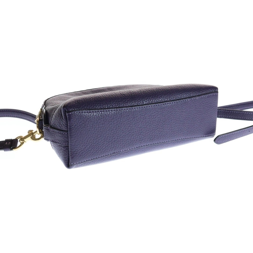 COACH(コーチ) ラウンド ロゴプレート ミニショルダーバック パープル F76673 レディース