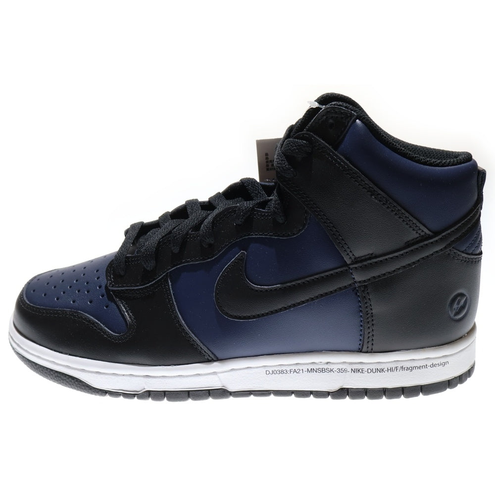 NIKE(ナイキ) ×FRAGMENT DUNK HIGH TOKYO フラグメント ダンク 東京 ハイカットスニーカー ネイビー US8.5/26.5CM DJ0383-400