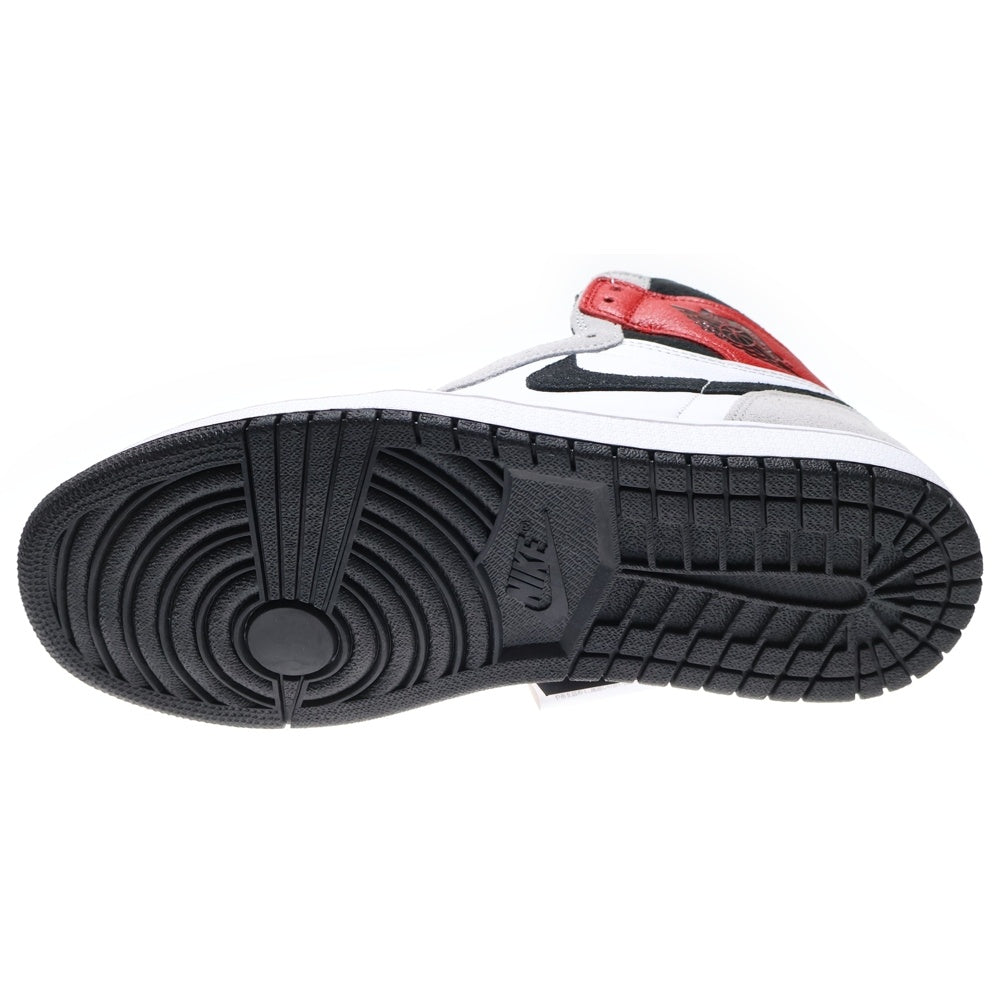 NIKE(ナイキ) AIR JORDAN 1 HIGH OG WHITE/BLACK/LIGHT SMOKE GREY エアジョーダン1 ホワイト/ブラック/ライトスモークグレー ハイカットスニーカー US9/27cm 555088-126