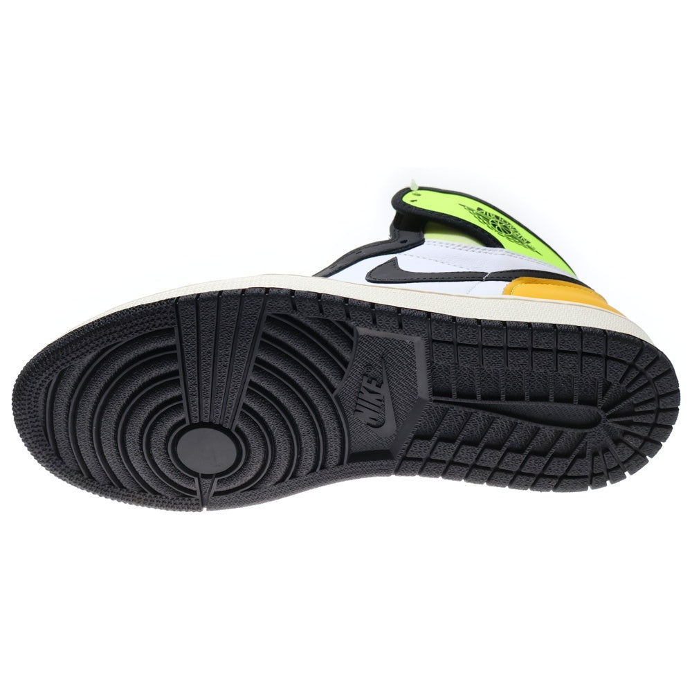 NIKE(ナイキ) AIR JORDAN 1 HIGH OG VOLT GOLD エアジョーダン1 ボルトゴールド ハイカットスニーカー ホワイト/グリーン US8.5/26.5 555088-118