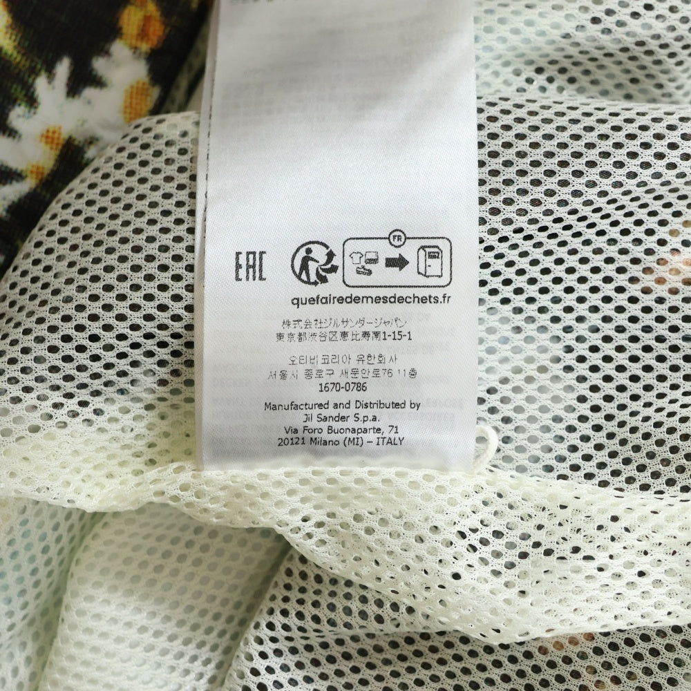 JIL SANDER +(ジルサンダープラス) 23SS 総柄 ナイロンフーデッドジャケット マルチカラー J47BN0115 J70106