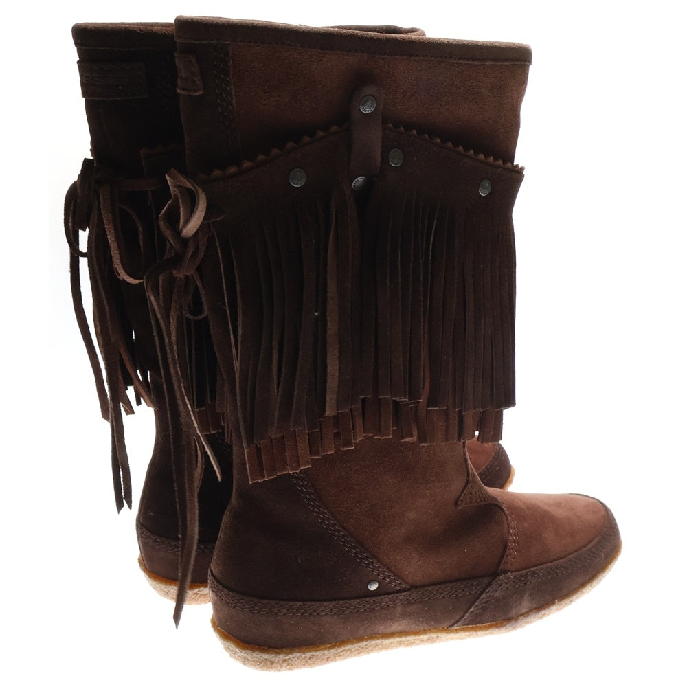 DIESEL(ディーゼル) BOOTFULL W ブーツフル スエード フリンジ カウレザーウエスタンブーツ ブラウン レディース 00YC30