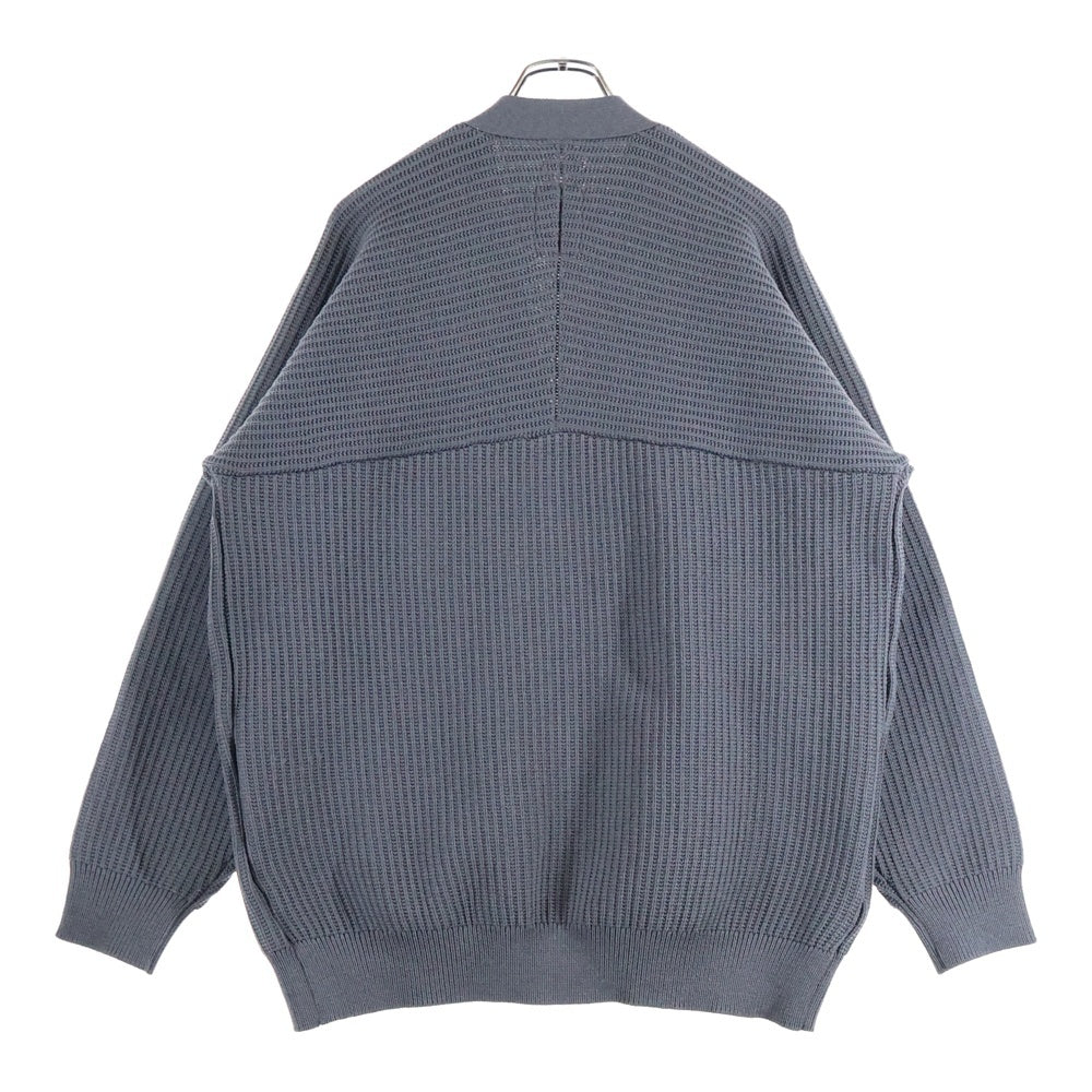 nanamica(ナナミカ) 25SS 5G Zip Cardigan ジップアップ ニット カーディガン グレー S25FJ013