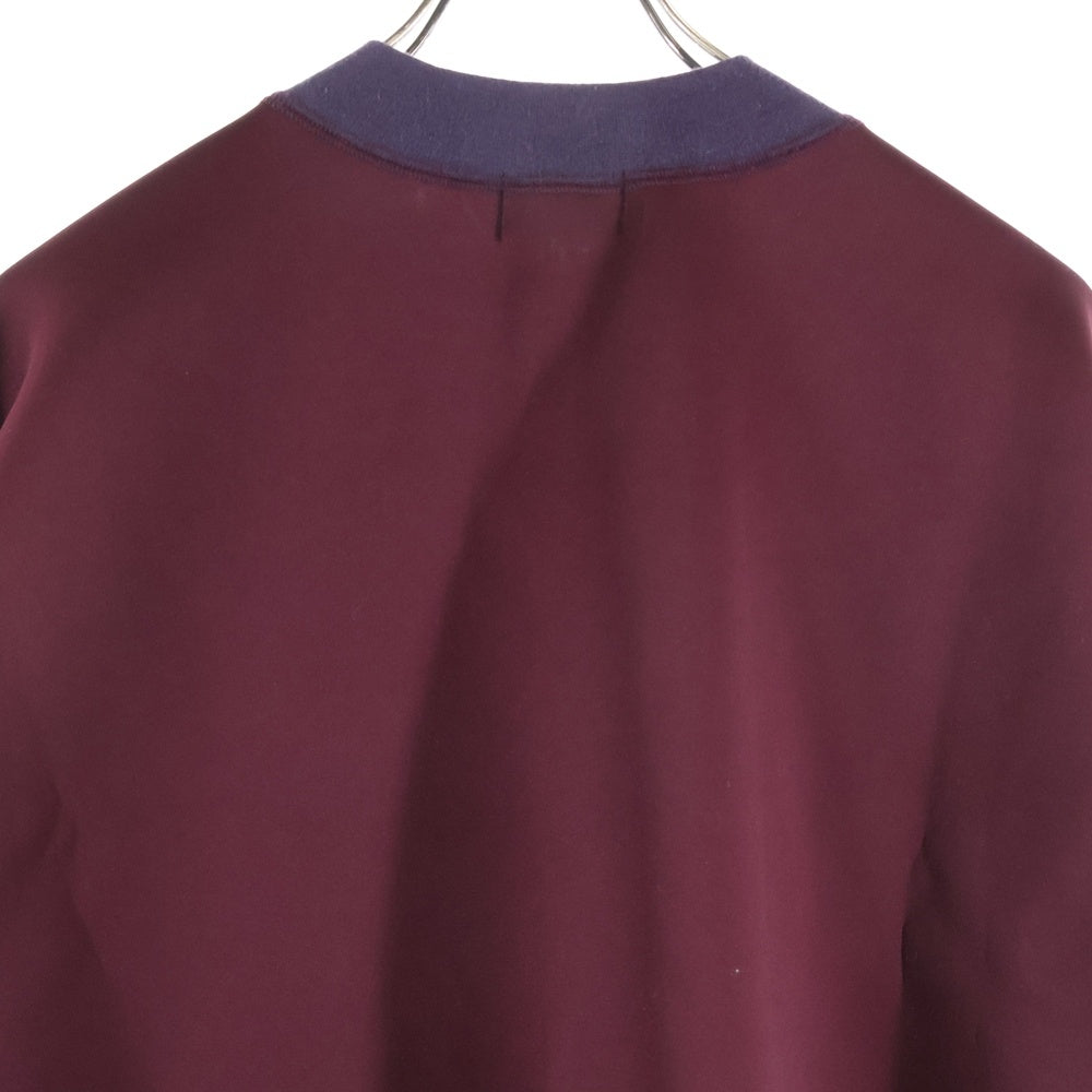 kolor(カラー) 25SS クルーネック リブスウェット バーガンディー 25SCM-T15203S