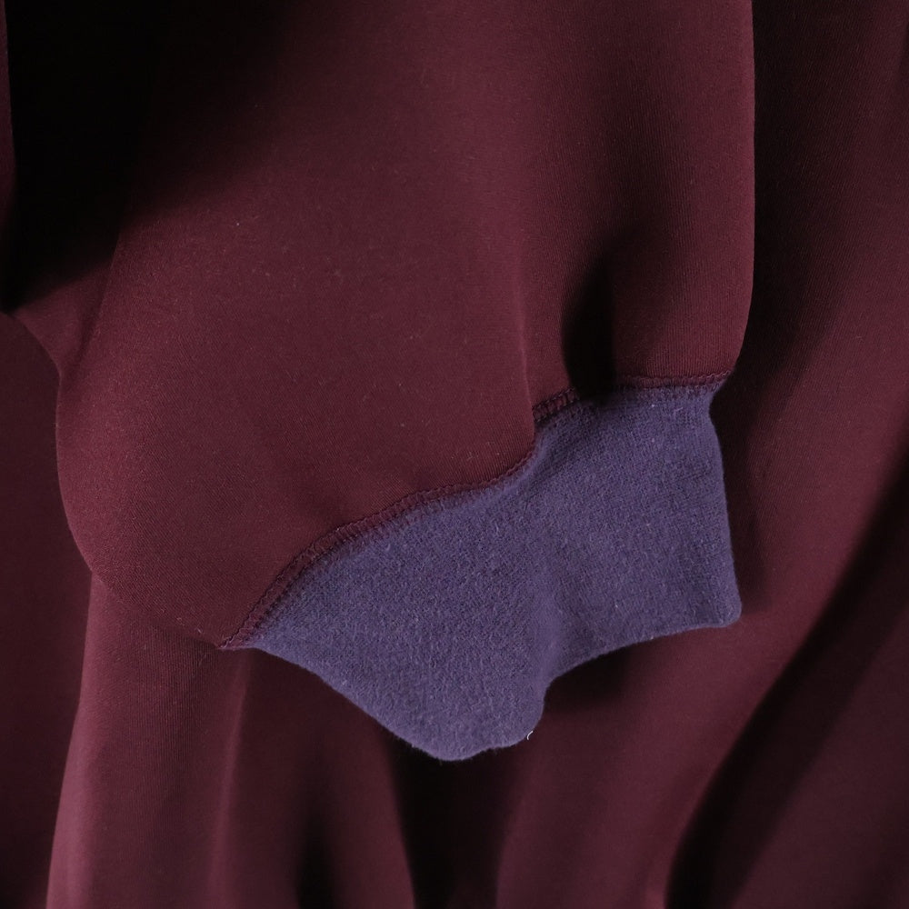 kolor(カラー) 25SS クルーネック リブスウェット バーガンディー 25SCM-T15203S