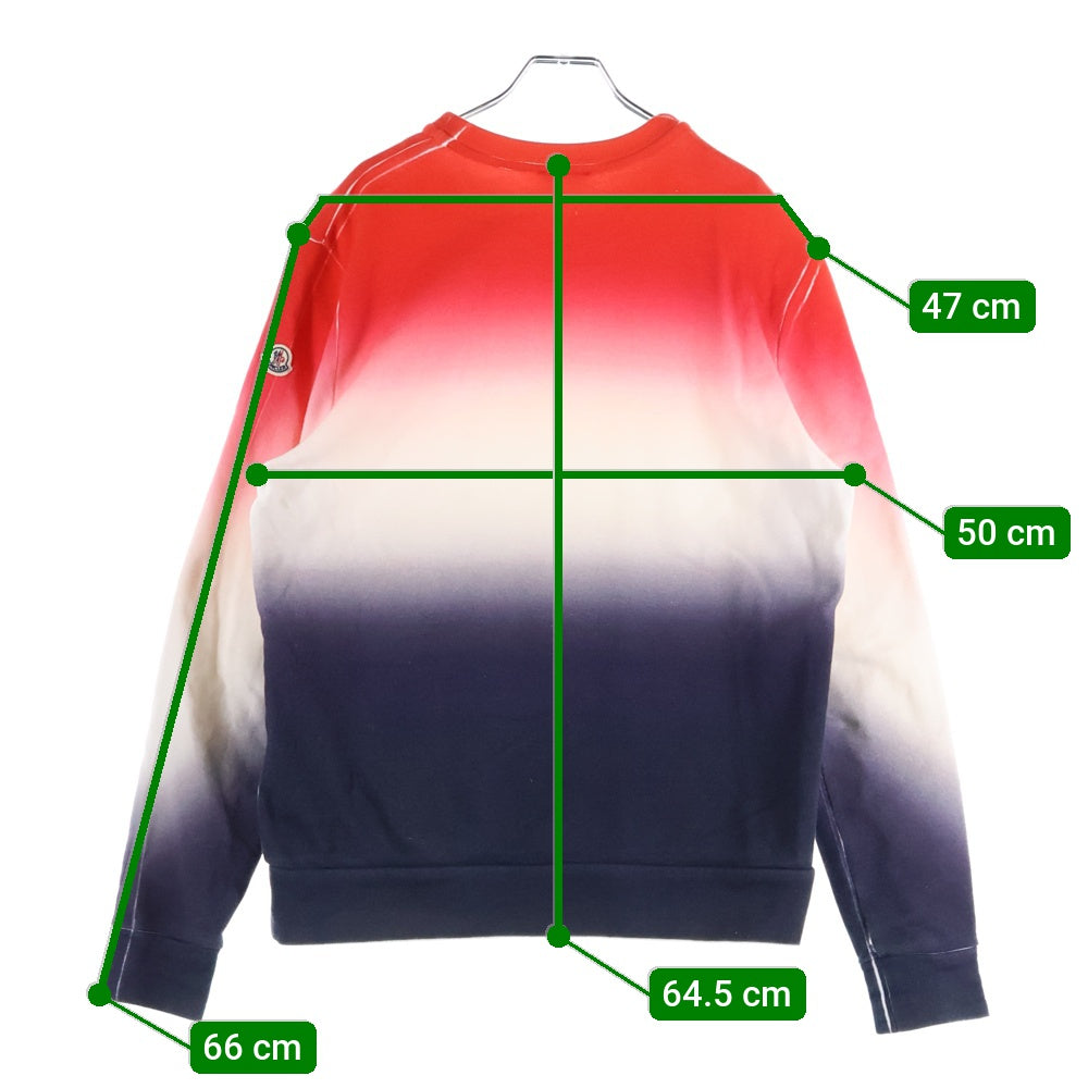 MONCLER(モンクレール) 18SS MAGLIA GIROCOLLO グラデーション クルーネック スウェットトレーナー マルチカラー D10918033850