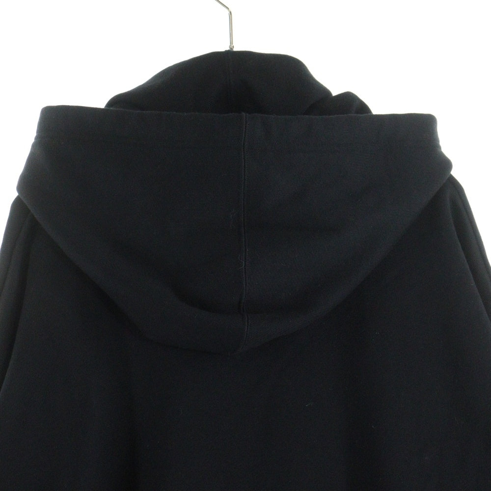 MINEDENIM(マインデニム) ハイネック コットン スウェット プルオーバーパーカー ブラック 2309-6005-99-L2