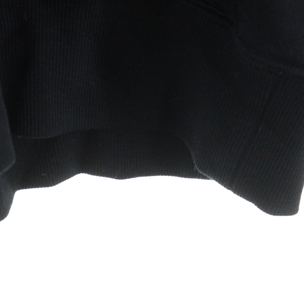 MINEDENIM(マインデニム) ハイネック コットン スウェット プルオーバーパーカー ブラック 2309-6005-99-L2