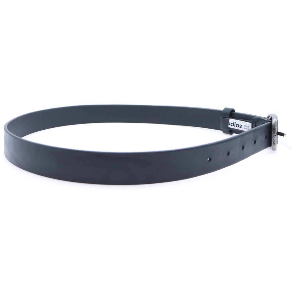 Acne Studios(アクネ ストゥディオズ) イタリア製 レザーベルト ブラック レディース