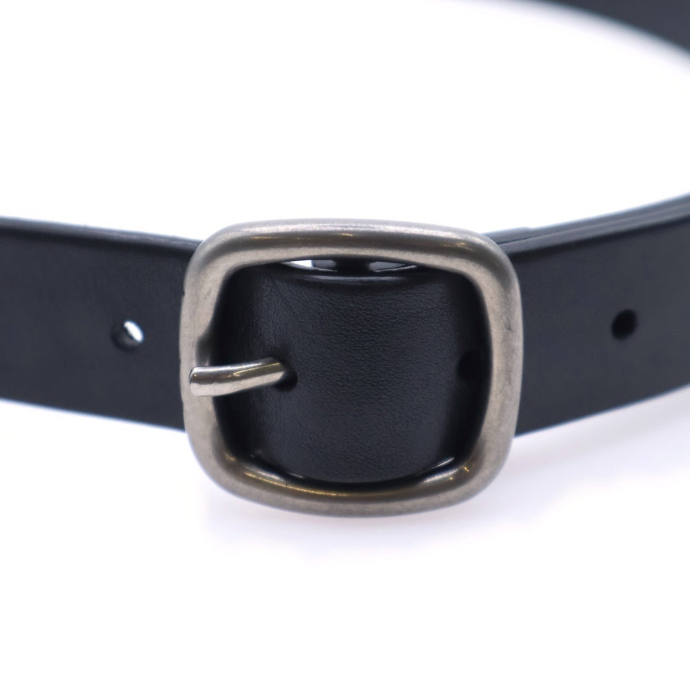 Acne Studios(アクネ ストゥディオズ) イタリア製 レザーベルト ブラック レディース