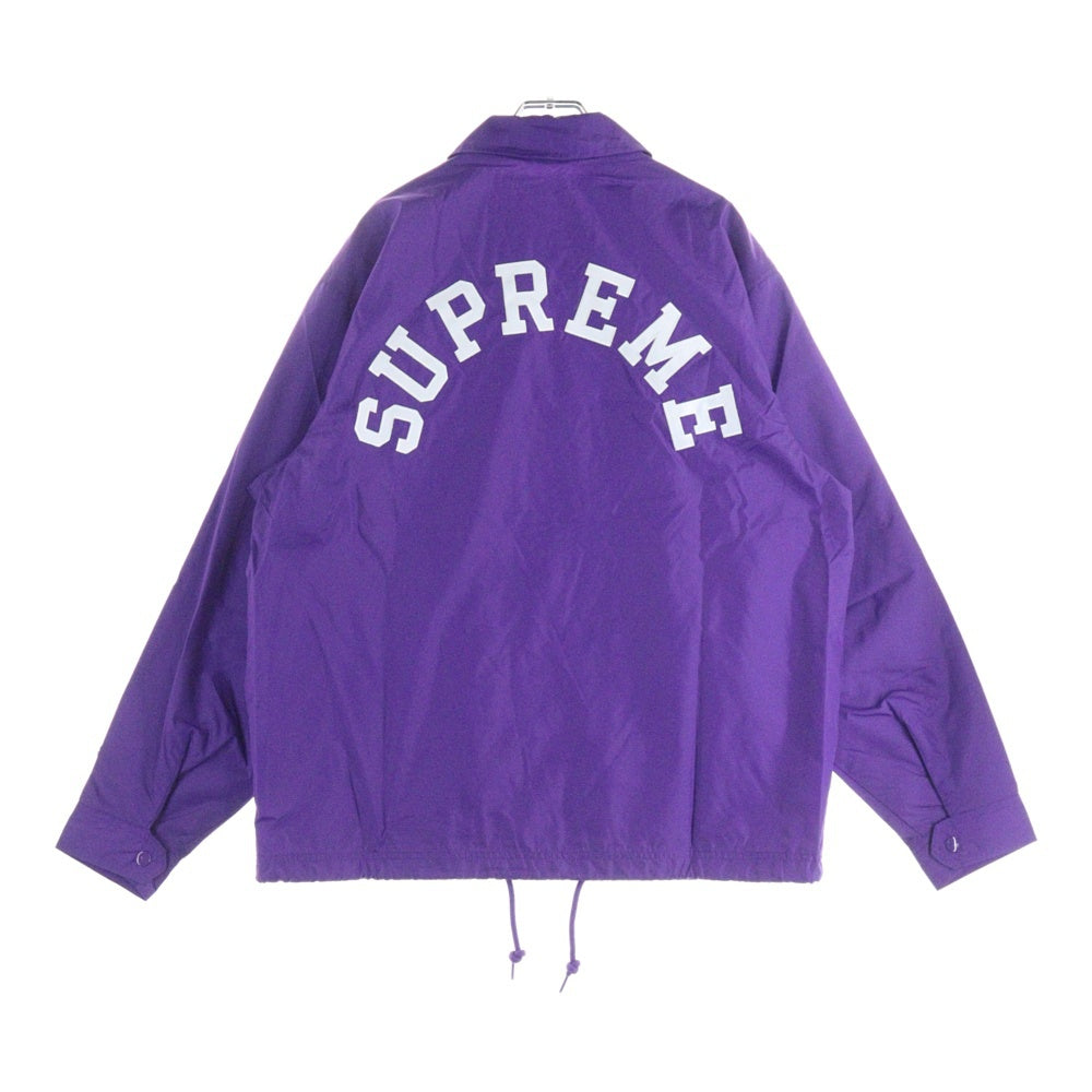 SUPREME(シュプリーム) 24SS ×CHAMPION Coaches Jacket チャンピオン バックエンブロイダリーデザイン コーチジャケット パープル