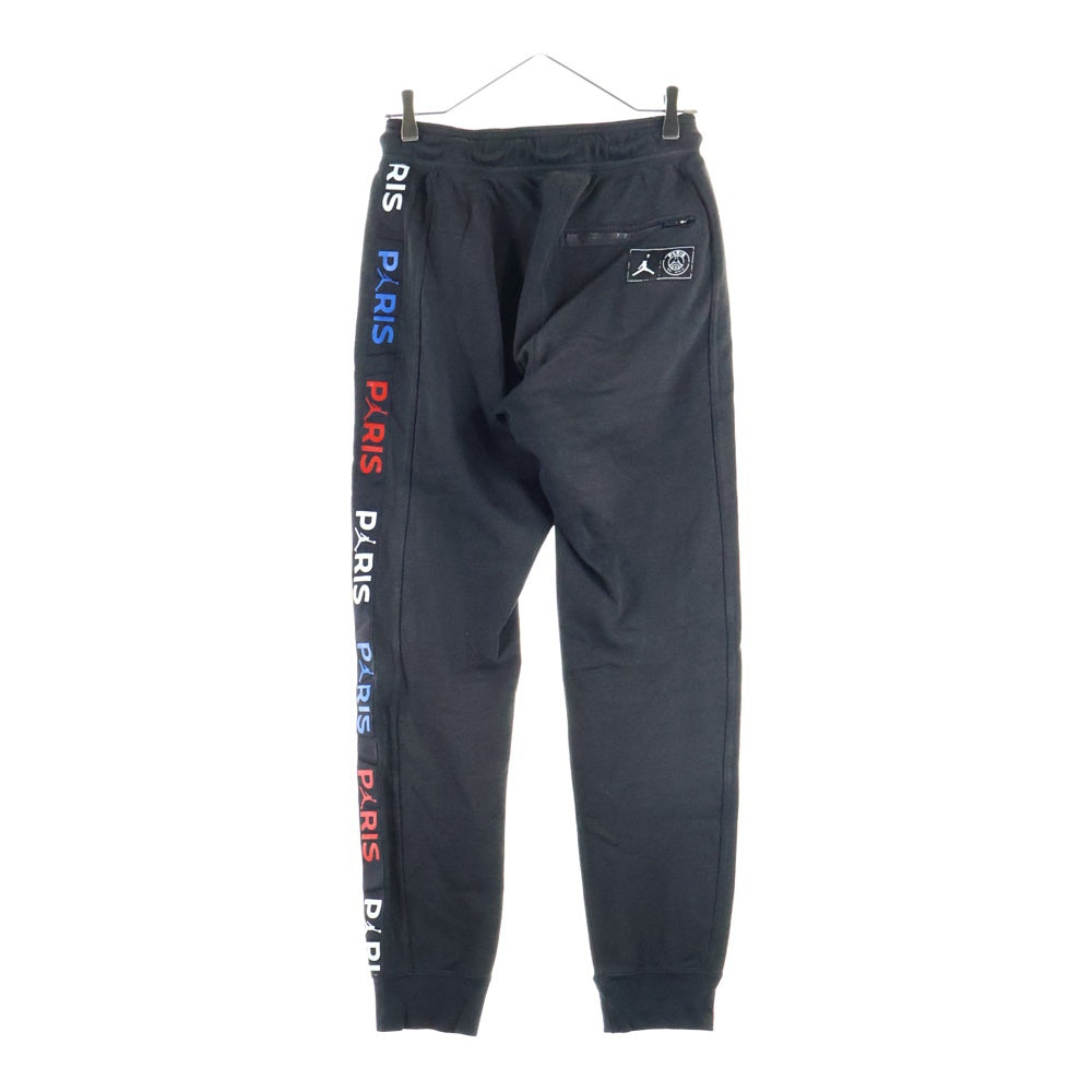 JORDAN BRAND(ジョーダンブランド) ×PARIS SAINT GERMAIN パリサンジェルマン サイドライン イージースウェットジョガーパンツ ブラック BQ8348-011