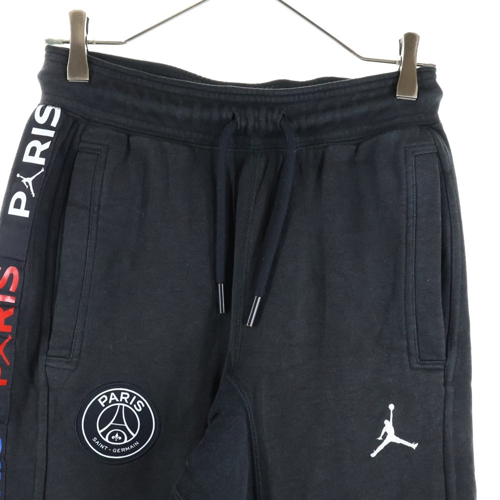 JORDAN BRAND(ジョーダンブランド) ×PARIS SAINT GERMAIN パリサンジェルマン サイドライン イージースウェットジョガーパンツ ブラック BQ8348-011