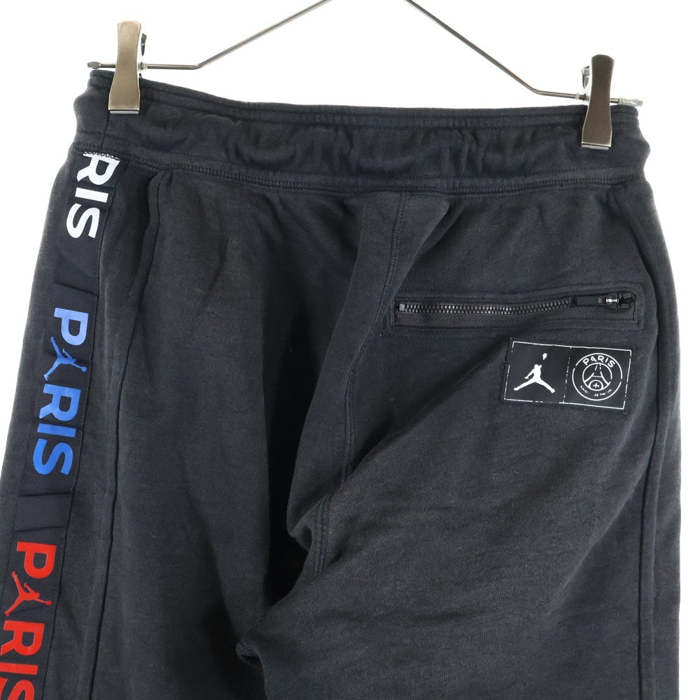 JORDAN BRAND(ジョーダンブランド) ×PARIS SAINT GERMAIN パリサンジェルマン サイドライン イージースウェットジョガーパンツ ブラック BQ8348-011