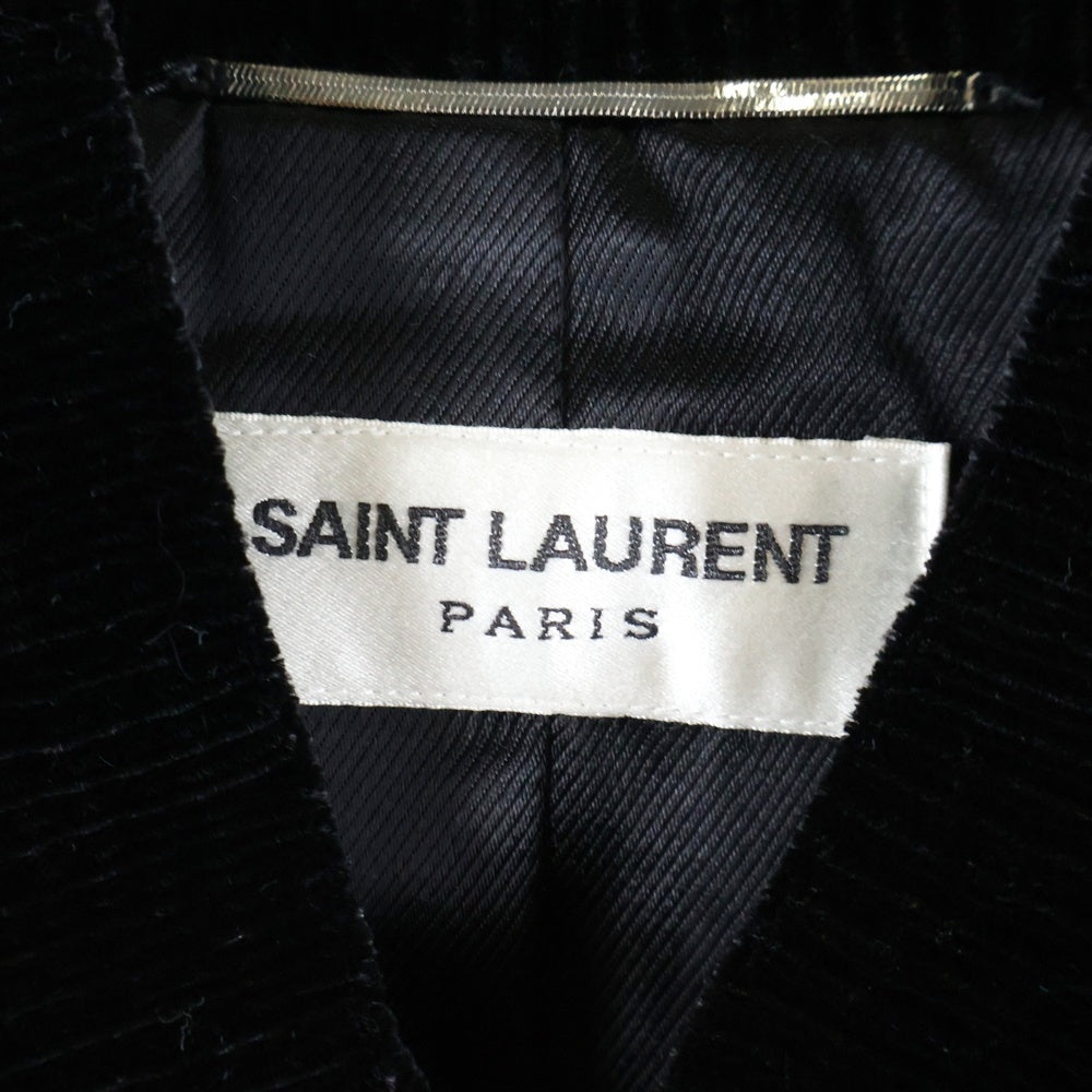 SAINT LAURENT PARIS(サンローランパリ) 22AW TEDDY JACKET DARK FOREST ダークフォレスト テディカレッジブルゾン ジャケット 711490 Y615W グリーン