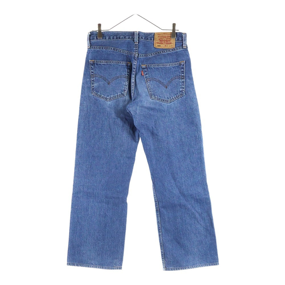 Levi's(リーバイス) 508 コットン ジップフライ ストレート デニムパンツ インディゴ 508-03