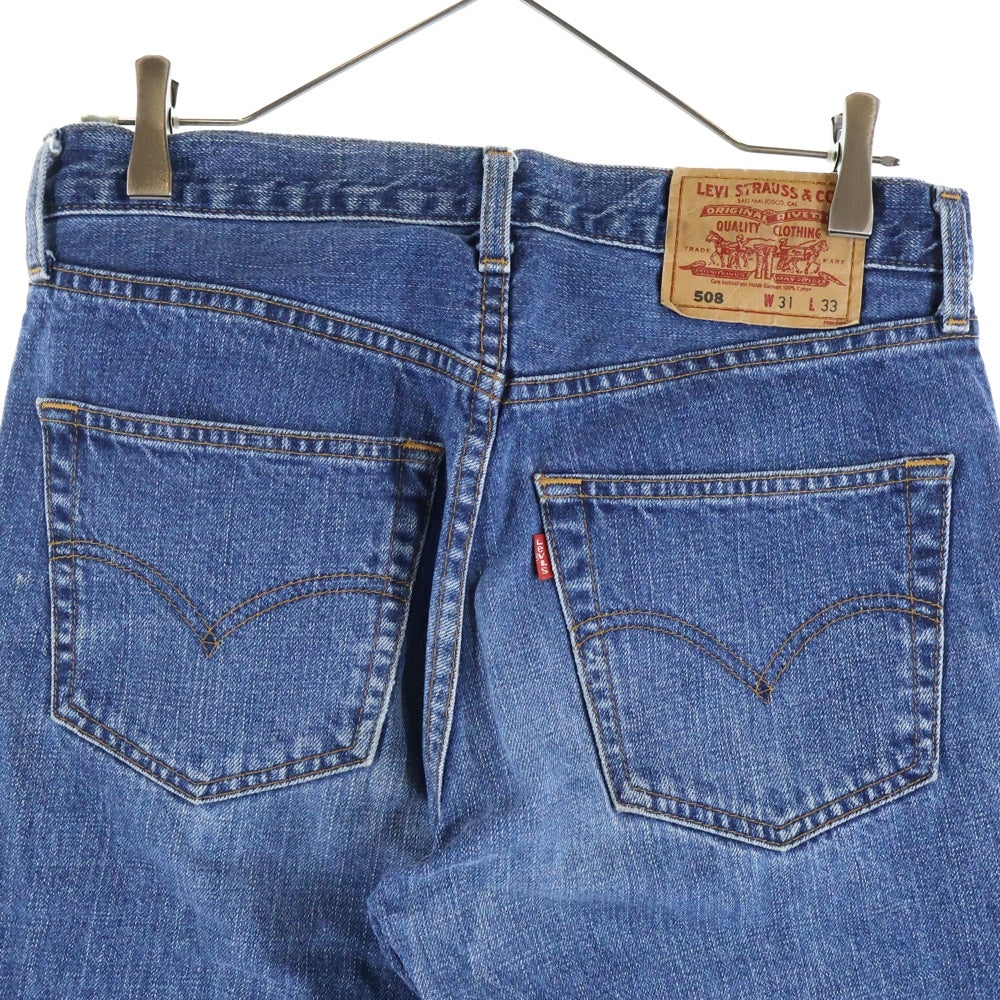 Levi's(リーバイス) 508 コットン ジップフライ ストレート デニムパンツ インディゴ 508-03