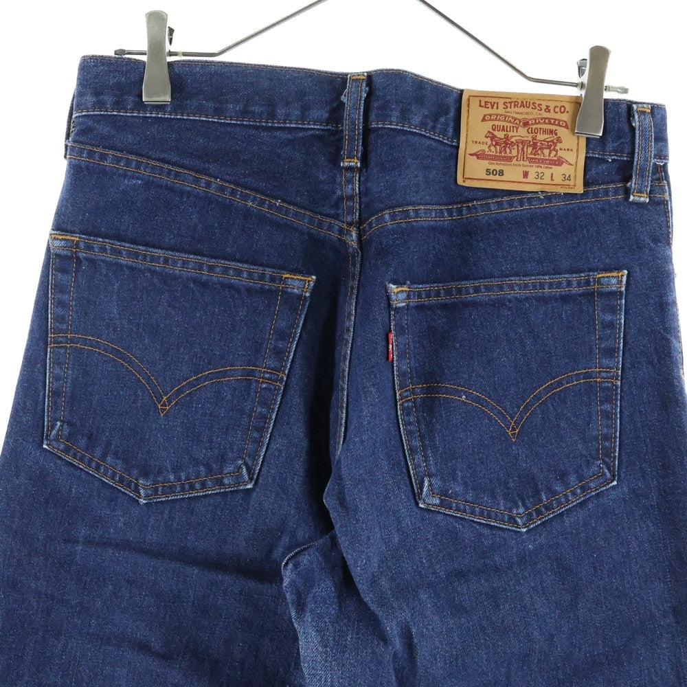 Levi's(リーバイス) 508 コットン ジップフライ ストレート デニムパンツ インディゴ 508-03