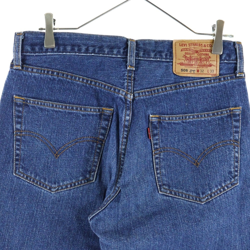 Levi's(リーバイス) 508 ジップフライ ストレート デニムパンツ インディゴ 508-03