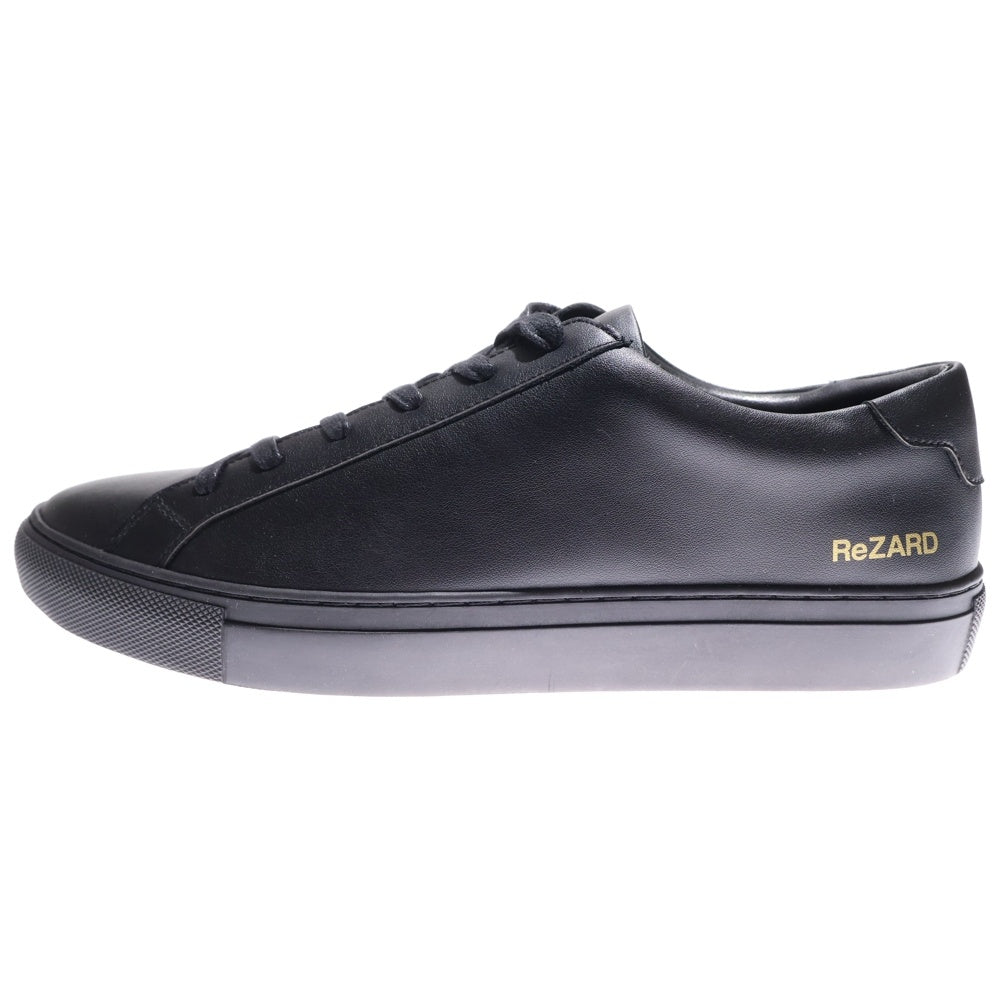 ReZARD(リザード) ロゴレザー ローカットスニーカー ブラック HK00002