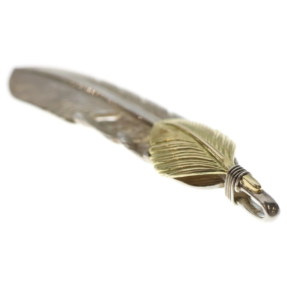 TADY & KING(タディアンドキング) 特大ハートK18フェザー 右向き ペンダントトップ シルバー/ゴールド