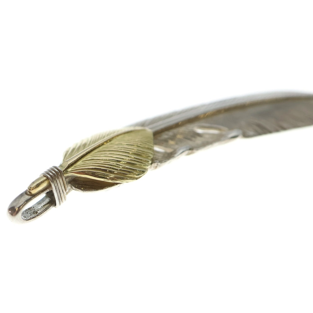 TADY & KING(タディアンドキング) 特大ハートK18フェザー 左向き ペンダントトップ シルバー/ゴールド