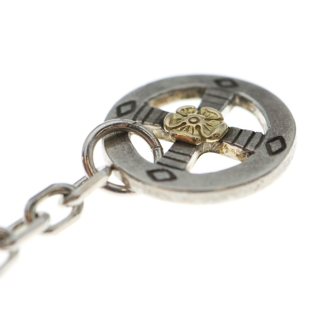 TADY & KING(タディアンドキング) イーグルフック&レギュラーホイールK18ローズ付きチェーン ネックレス シルバー