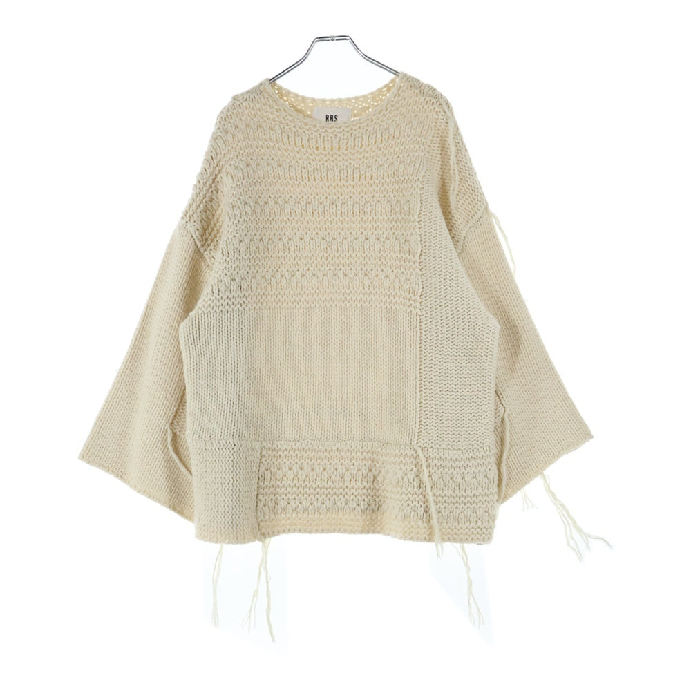 BEAMS(ビームス) ローゲージ ダメージ 長袖ニット レディース ベージュ 63-15-0410-126