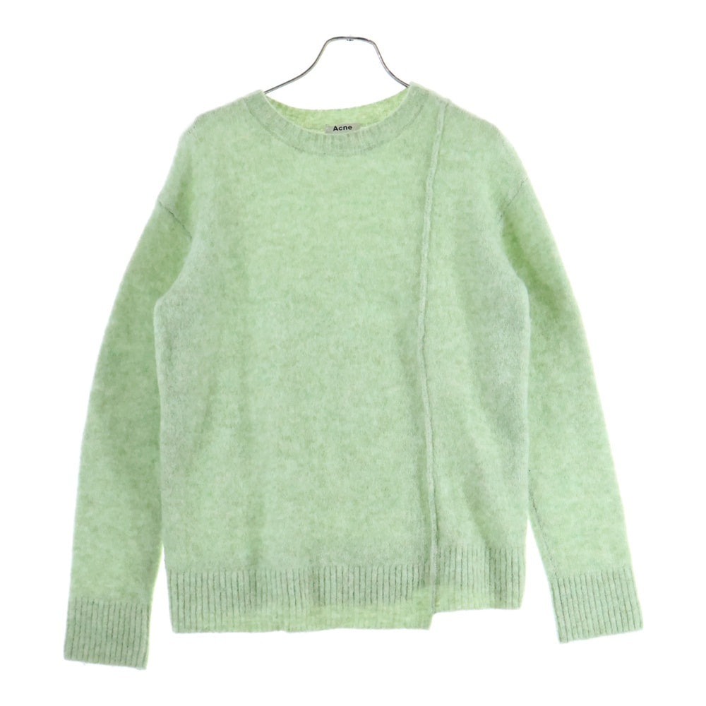 Acne Studios(アクネ ストゥディオズ) Asymmetric-hem Sweater アシンメトリックヘム ニットスウェット セーター グリーン FN-WN-KNIT000183