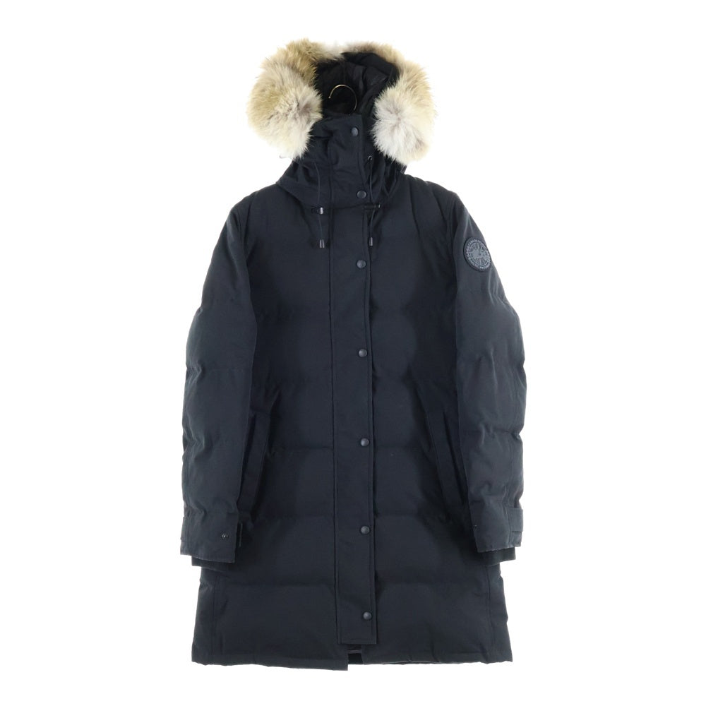 CANADA GOOSE(カナダグース) BLACK LABEL SHELBURNE PARKA ブラックレーベル シェルバーンパーカー ファー フーデッドダウンコート ブラック 3802LB