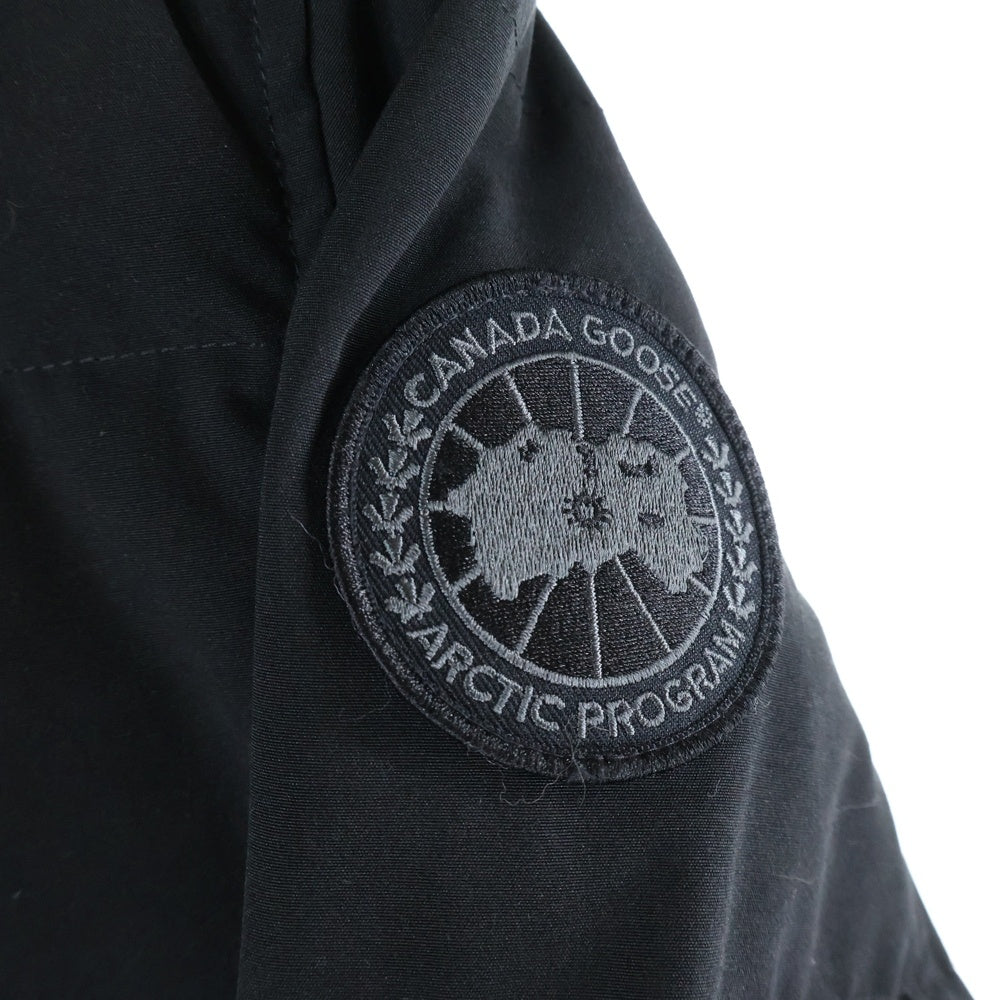 CANADA GOOSE(カナダグース) BLACK LABEL SHELBURNE PARKA ブラックレーベル シェルバーンパーカー ファー フーデッドダウンコート ブラック 3802LB