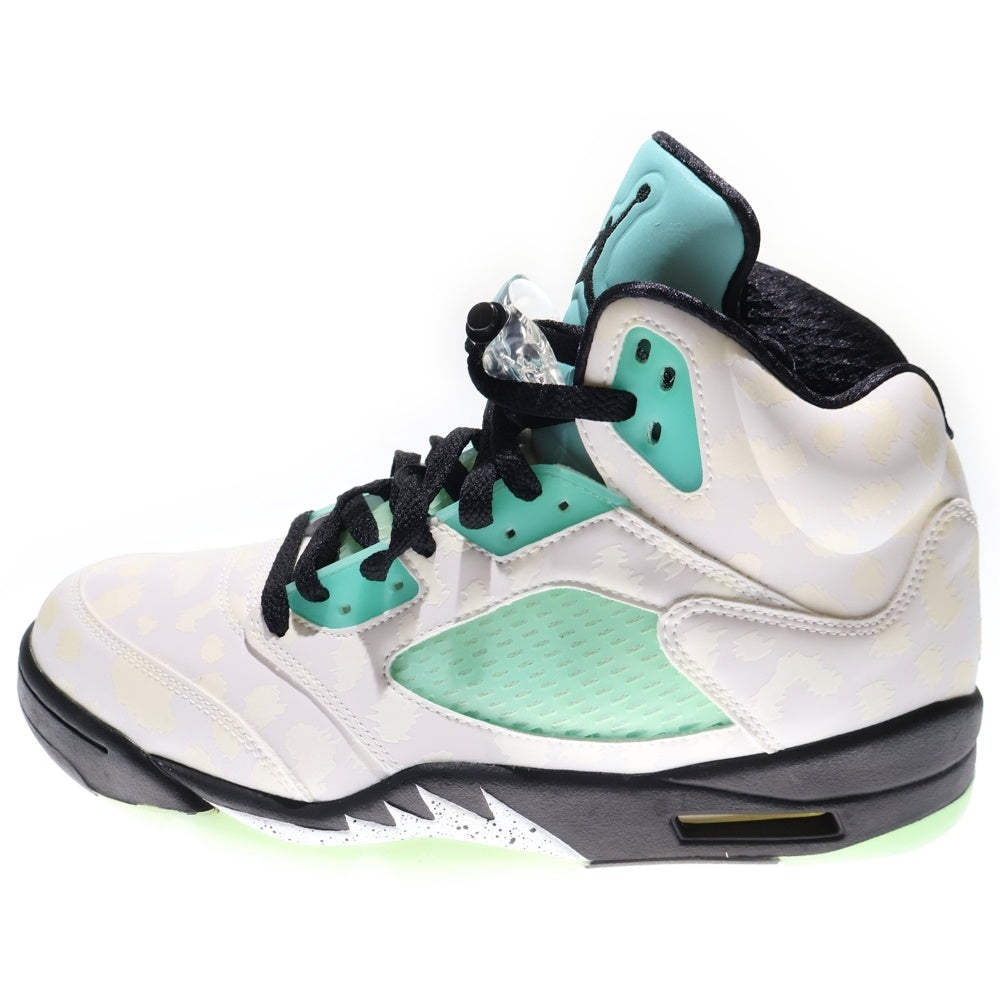 NIKE(ナイキ) AIR JORDAN 5 ISLAND GREEN エアジョーダン アイランドグリーン ハイカットスニーカー ホワイト/ブルー US9/27cm CN2932-100