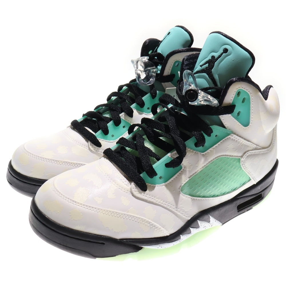 NIKE(ナイキ) AIR JORDAN 5 ISLAND GREEN エアジョーダン アイランドグリーン ハイカットスニーカー ホワイト/ブルー US9/27cm CN2932-100