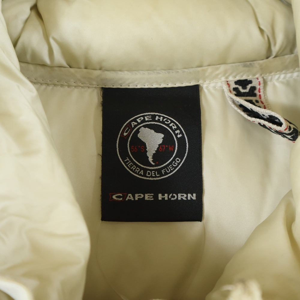 CAPE HORN(ケープホーン) フーデット ジップアップダウンジャケット ホワイト レディース 32569