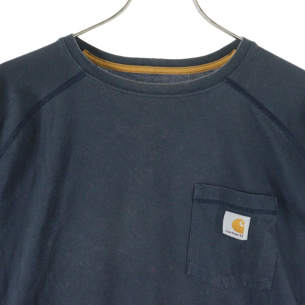 CARHARTT(カーハート) Force Cotton Delmont Long Sleeve T-Shirt フォースコットン ロングスリーブ カットソー 長袖Tシャツ ネイビー