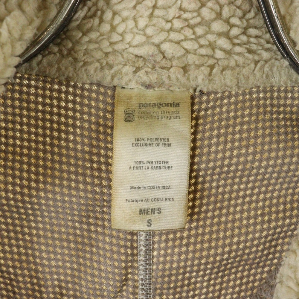 PATAGONIA(パタゴニア) 09AW Classic Retro X クラシックレトロX ボアフリースベスト ジャケット ベージュ/グリーン 23046F9