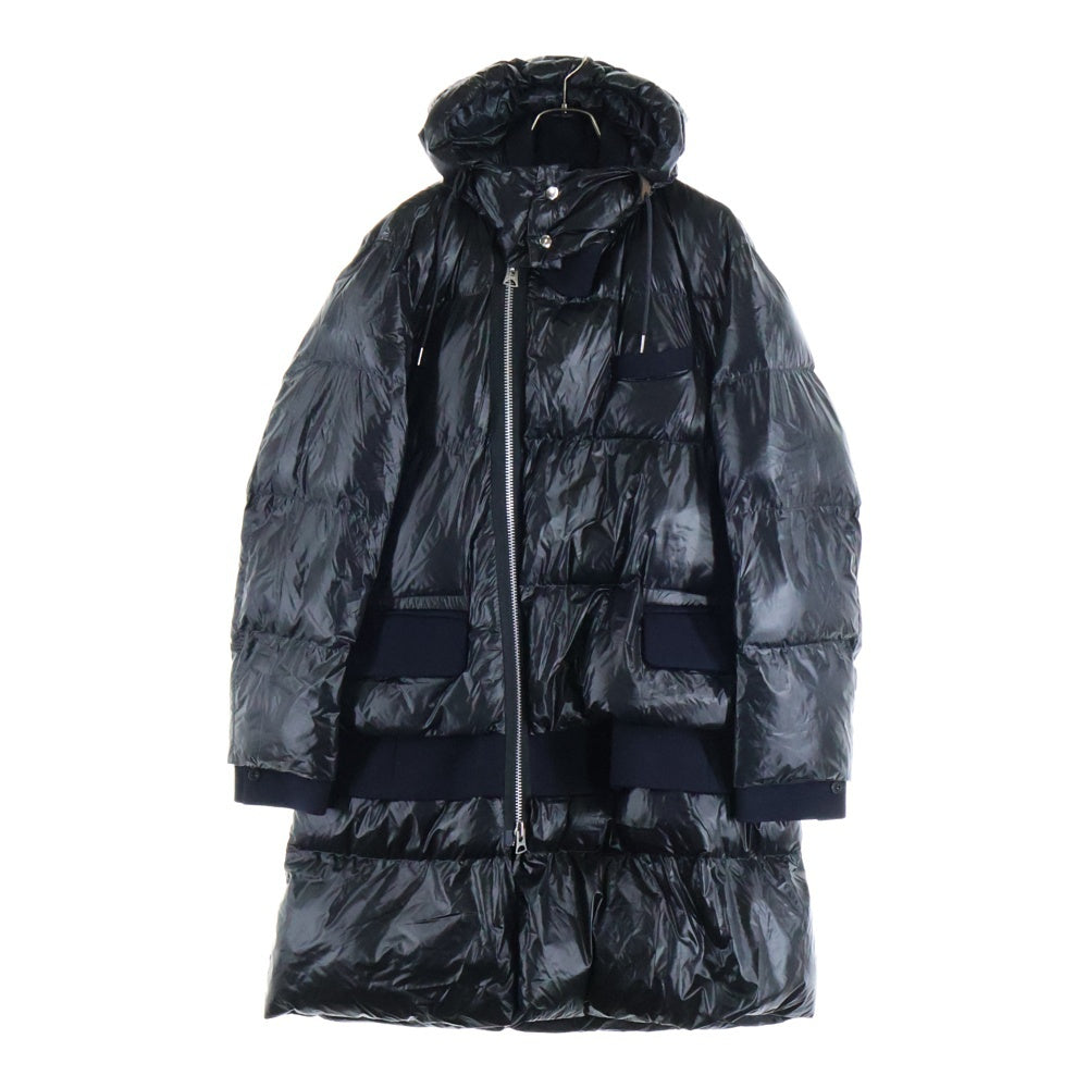 Sacai(サカイ) 20AW ウール切り替え エコダウンロングジャケットコート ブラック/ネイビー 20-02415M