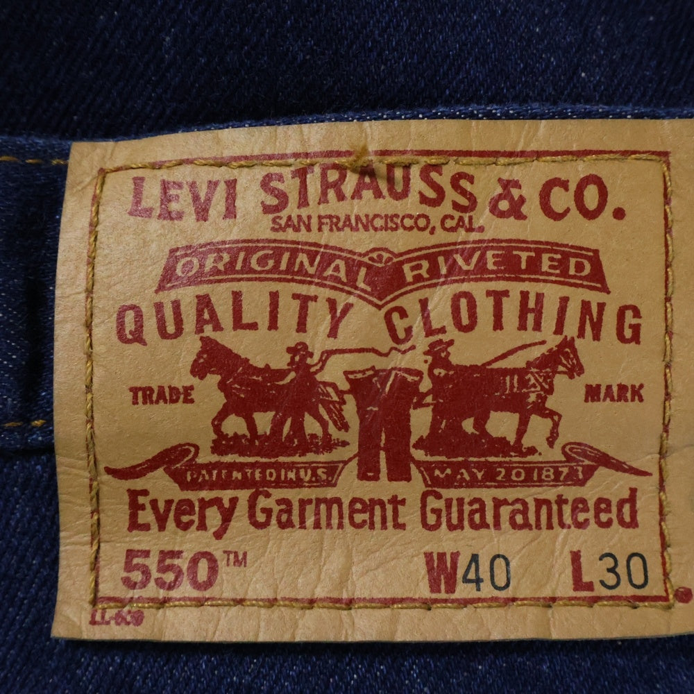 Levi's(リーバイス) 90S VINTAGE 550 RELAXED FIT リラックスドフィット ヴィンテージ テーパードデニムパンツ インディゴ 00550-0216
