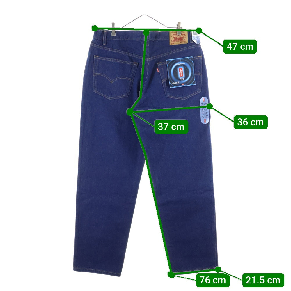 Levi's(リーバイス) 90S VINTAGE 550 RELAXED FIT リラックスドフィット ヴィンテージ テーパードデニムパンツ インディゴ 00550-0216