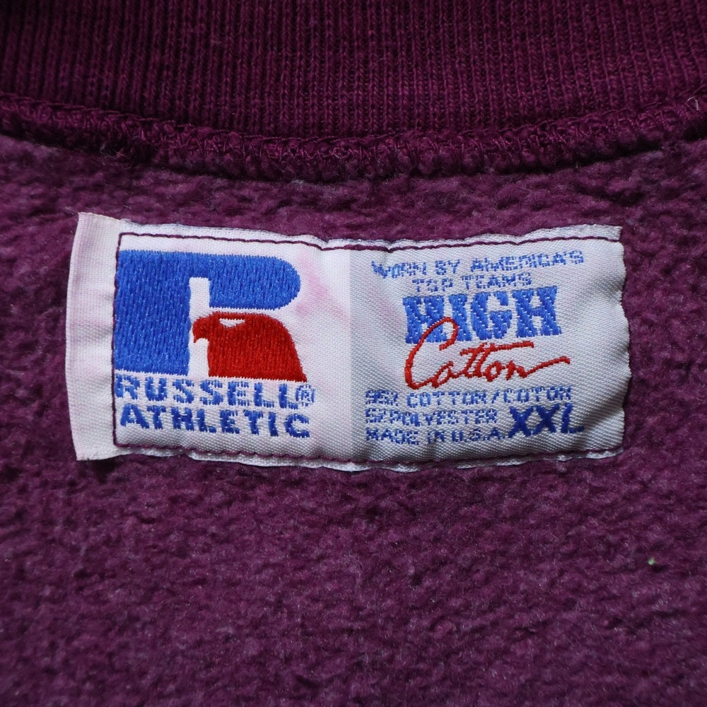 RUSSELL ATHLETIC(ラッセルアスレチック) 90S VINTAGE HIGH COTTON ハイコットン クルーネック スウェットトレーナー パープル