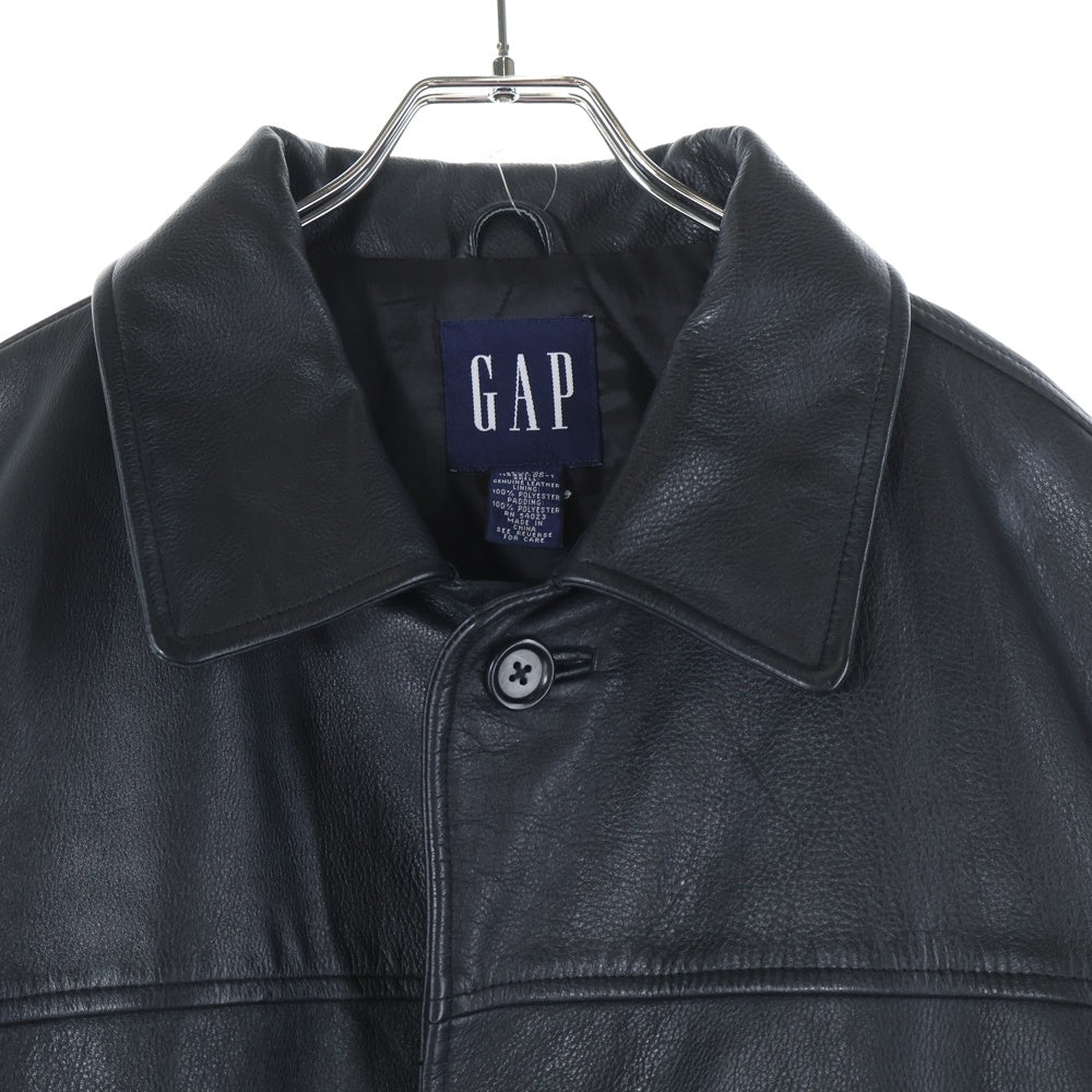 VINTAGE(ヴィンテージ) OLD GAP オールド ギャップ レザーカーコート ジャケット ブラック